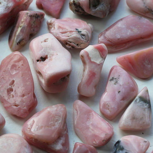 Pink opal tumblestones