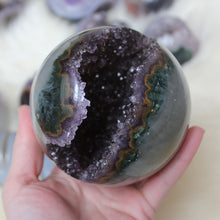 Amethyst geode sphere